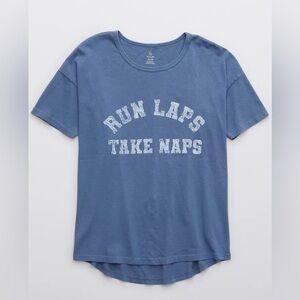 Women's Aerie Oversized Unstoppable Graphic T-Shirt Size Large NWOT